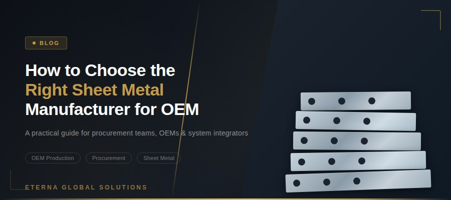 How to Choose the Right Sheet Metal Manufacturer for OEM Production
